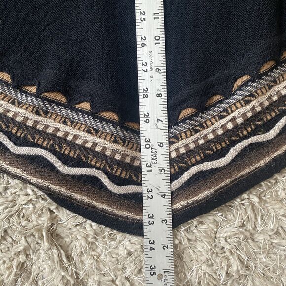 AlpandinA Tube Skirt / Dress / Shawl Black & Brown Knit Baby Alpaca Made in Peru - Picture 9 of 11